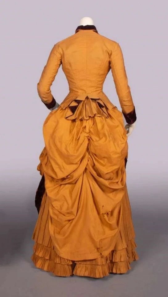 1880s Day Dress Victorian Edwardian Duchess Afternoon Walking Civil War Belle - Image 4 of 4