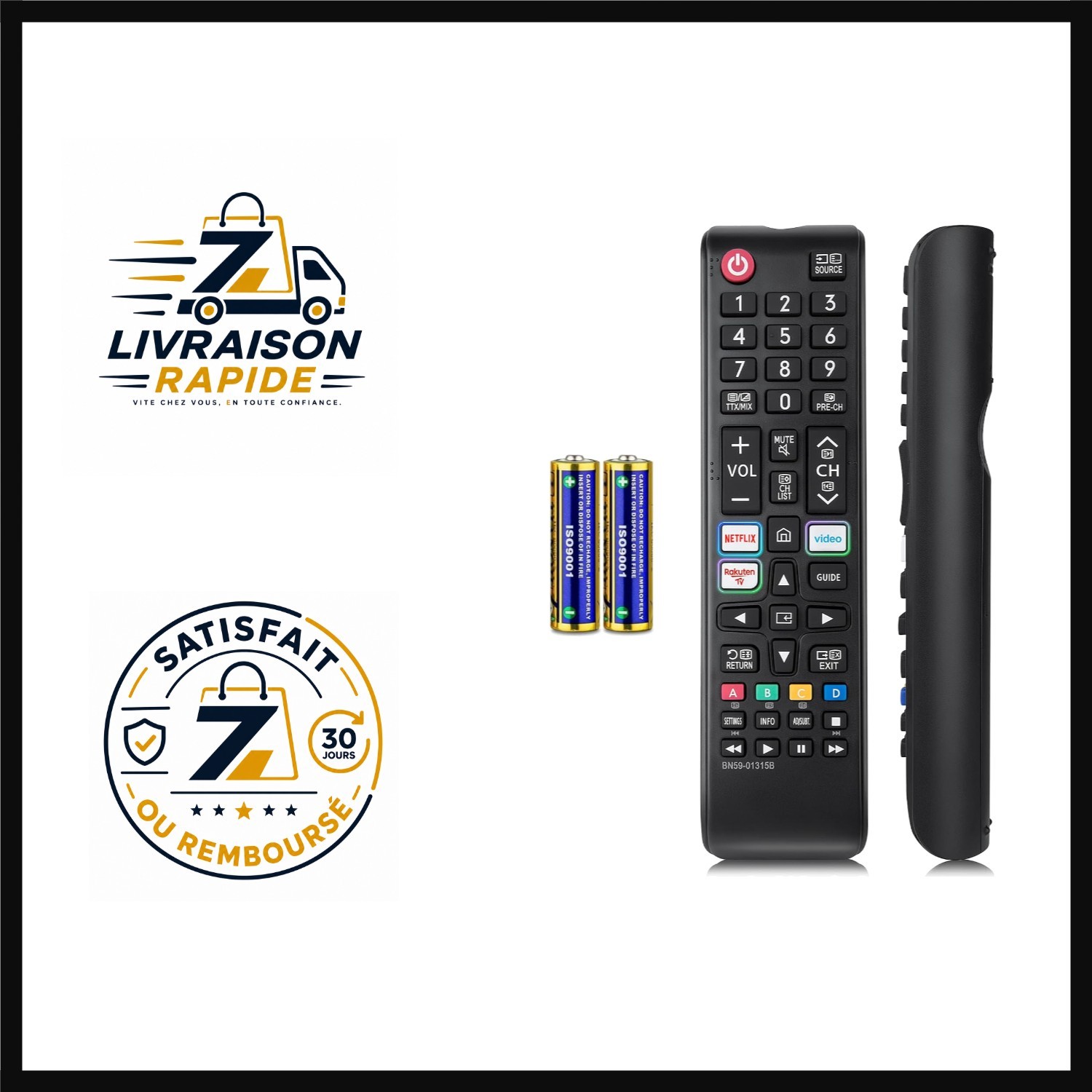Télécommande universelle infrarouge compatible Samsung Smart TV pour vos soirées cinéma au salon