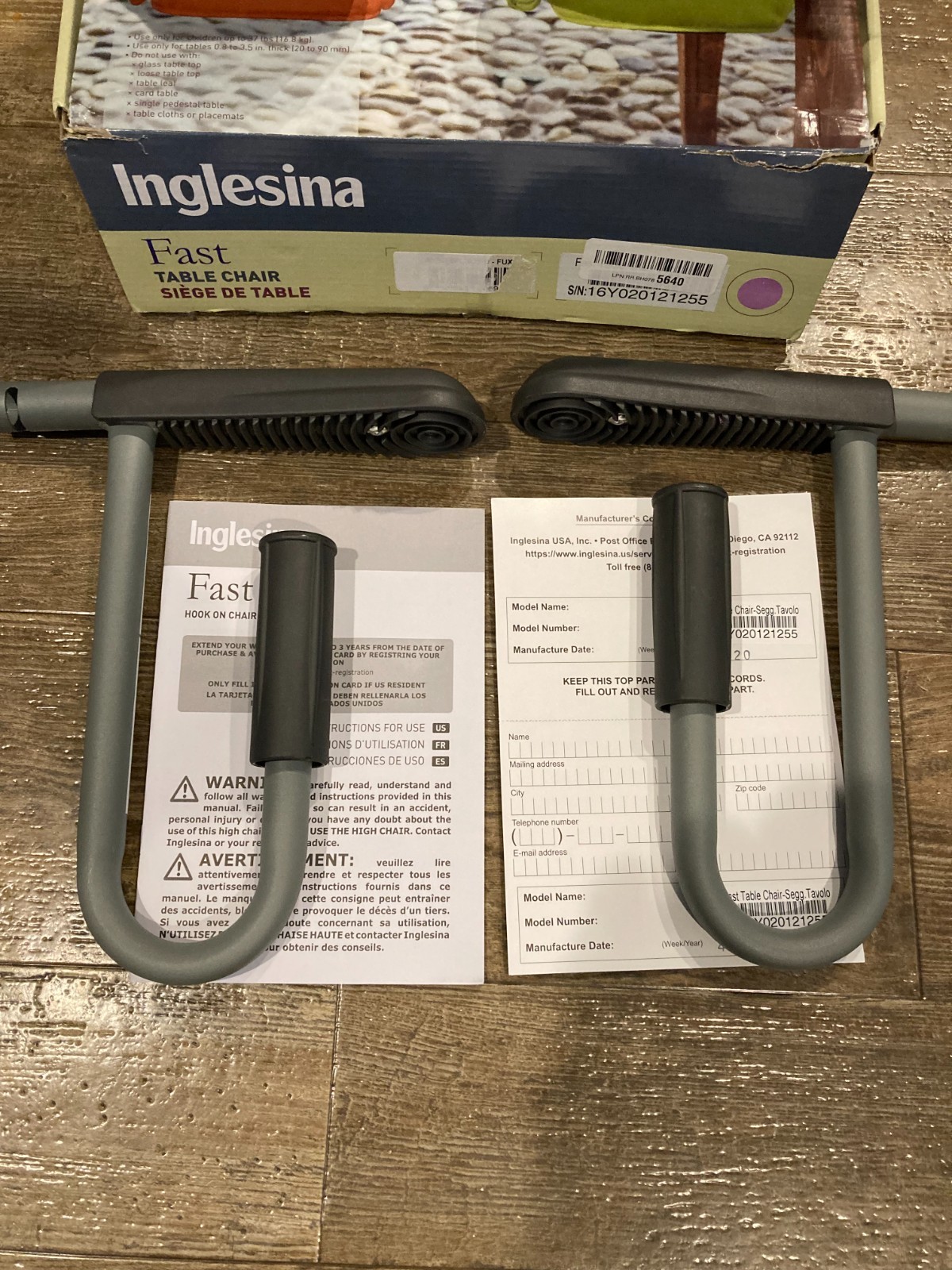 Portable Kids Inglesina Fast Table Chair High Chair Home Restaurant Purple