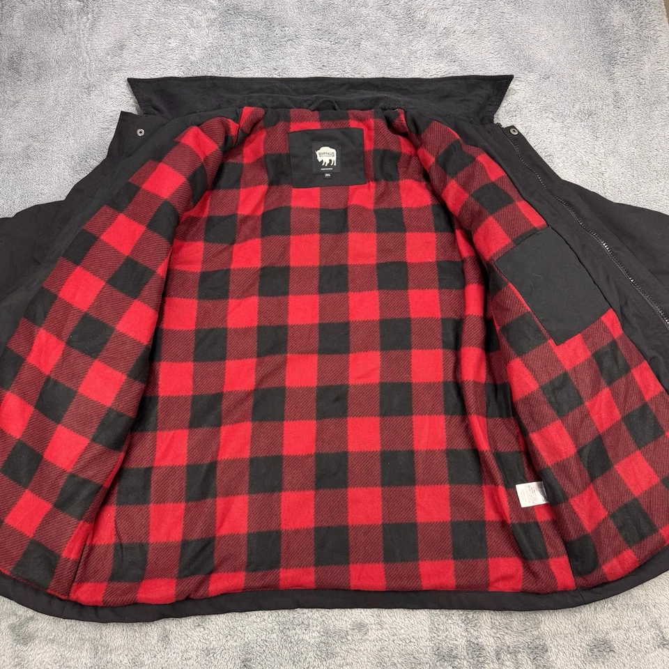 Куртка мужская Buffalo Outdoors Barn 2XL черный вельветовый воротник/локоть на молнии - Изображение 3 из 4