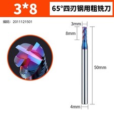 Ø 3-20mm Solid Carbide Roughing End Mill CNC Router Bit Milling Cutter for Metal