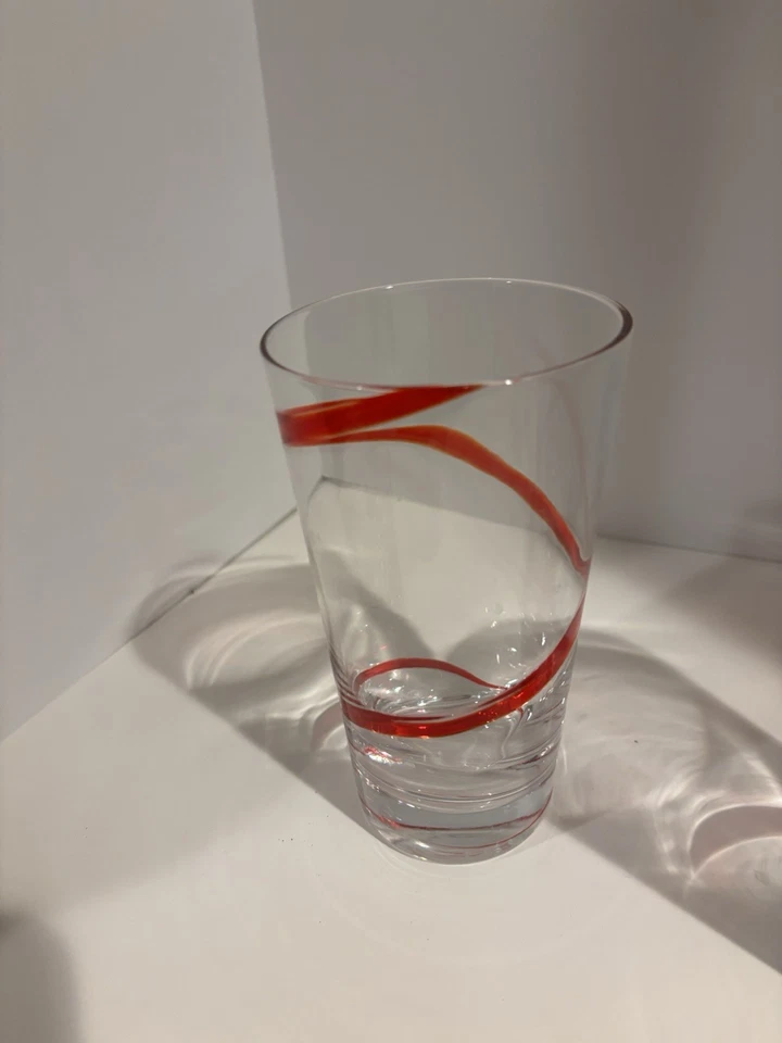 Conjunto de 3 copos píer 1 espiral redemoinho vermelho 6,5" - Imagem 2 de 4