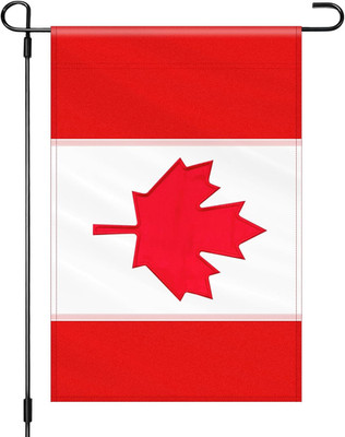 12 x 18 Inches Canada Garden Flag for Yard Lawn Outdoor Decor, Embroidered Red M