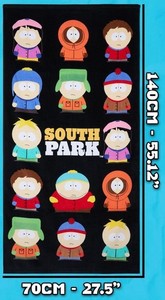 South Park Beach Towel Comedy Pool Swim Stan Kyle Kenny Vacation Beach 55x28 
