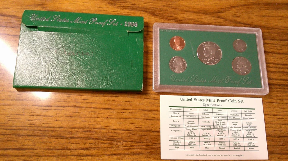 1996 - Juego de prueba Estados Unidos como nuevo Foto 2 de 4