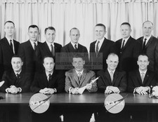 NASA MERCURY ASTRONAUTS GROUP PORTRAIT 1963 8.5X11 PHOTO