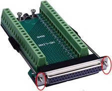 DB37 Solderless RS232 D-SUB Serial to 37-Pin Port Terminal Female Adapter Connec