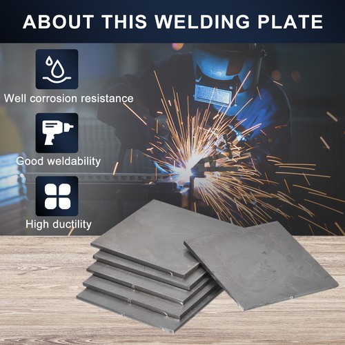 Uxcell 12PCS 3x3 Inch Mild Steel Welding Plates - 11 Gauge Practice Plates For MIG, TIG, ARC, Gas, Stick Welding - View #4