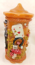 Vintage 3D ETERNAL CANDLE Hand carved/painted GUNTER KERZEN MONEY GAMBLING LUCK