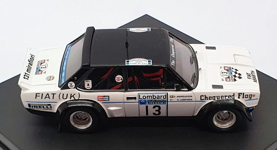 Trofeu 1/43 Scale 1412 - Fiat 131 Abarth 7th RAC 1977 - #13 Lampinen/Adreason - Image 4 of 4