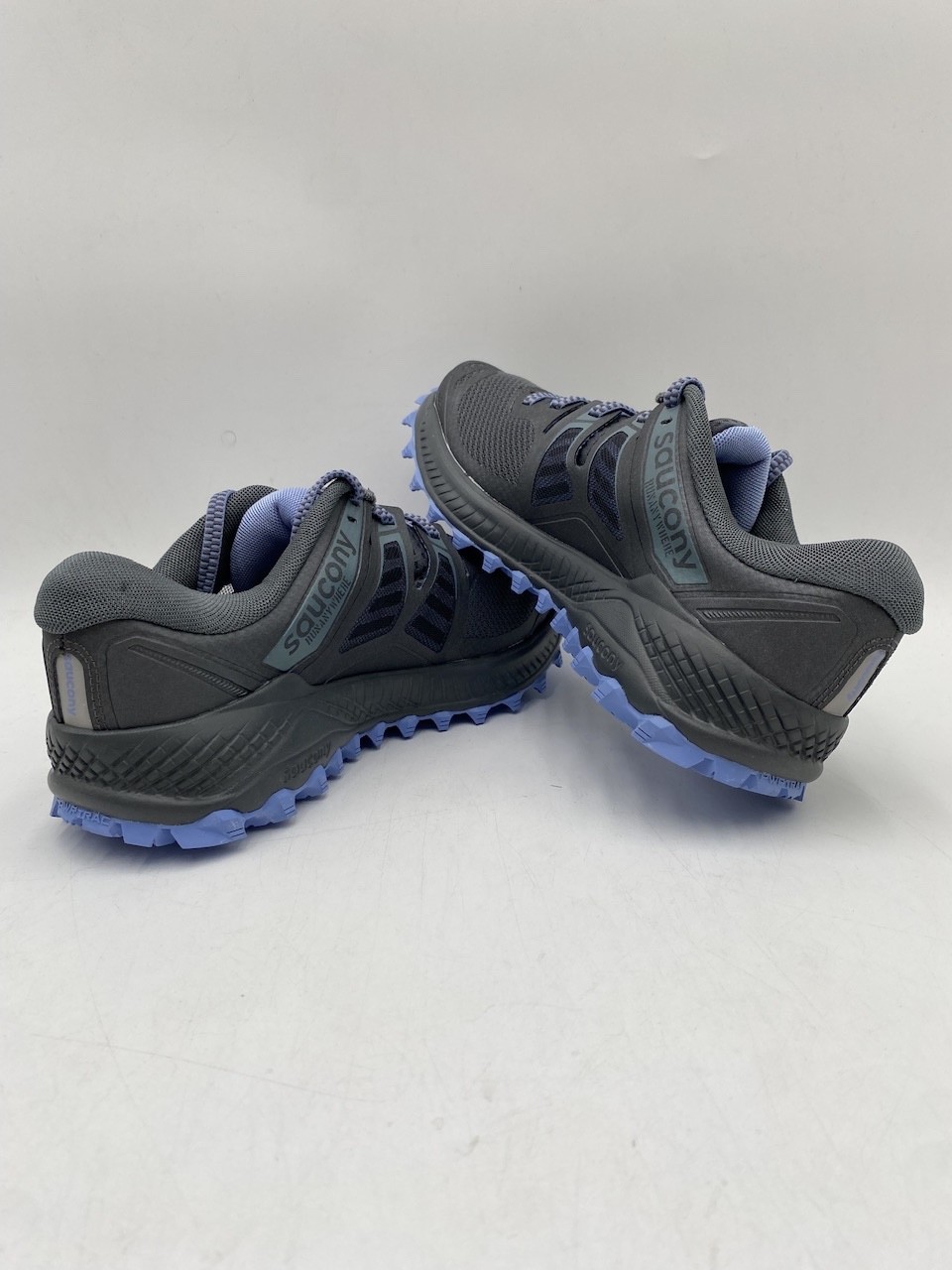 Saucony PEREGRINE ISO WIDE Women's NEW Trail-running Shoes Gunmetal Multi Sizes thumbnail 8