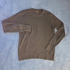 Quince Black Organic Cotton Cashmere Crewneck Sweater Small