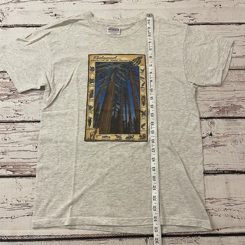 Vintage California Redwoods Big Trees T Shirt Hanes Size Youth Large 14-16 - Picture 4 of 6