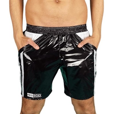 AASSSOXX - Shiny-Nylon-Short ''AASS Hungry'' (schwarz) - neu, original, herre