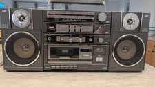 JVC PC-2 Portable Component System 2-Way Speakers Shortwave Radio Cassette...