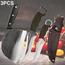Stainless Steel Multipurpose Kitchen Knife Set 1 2 3 4PCS Chef Vegetable Chopper