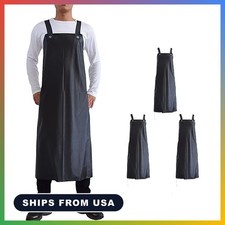 Waterproof Apron Rubber Vinyl Chemical Resistant Heavy Duty Unisex 47 Inch Dishw