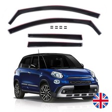 Wind Deflectors For Fiat 500L Hatchback 2012-2022 4PCS Black GP