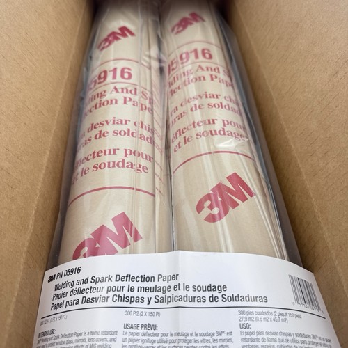3M 05916 Welding Fire / Spark Deflection Paper 2 Rolls, 2 Ft X 150 Ft ...