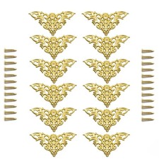 Furniture Decorative Edge Cover Antique Metal Carved Corner Protector for Jew