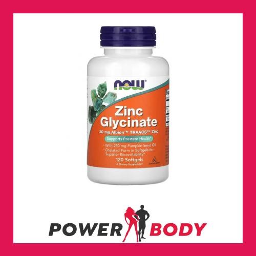 NOW Foods - Zinc Glycinate - 120 softgels