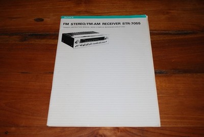 Sony STR 7055 Receiver Manual Bedienungsanleitung