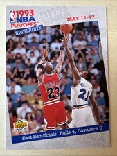 1993-94 Upper Deck - NBA Playoffs Highlights Michael Jordan #187