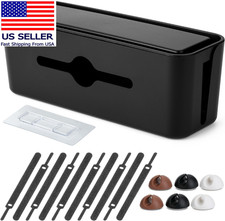Cable Management Box, Small, Cable Organizer Box, Cord Organizer Box, Cab
