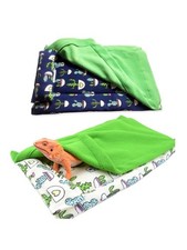 Bearded Dragon Bed with Pillow and Blanket Soft Comfortable Sleeping Bag