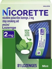 2 Mg Mini Nicotine Lozenges to Help Quit Smoking - Mint Flavor Stop Smoking Aid