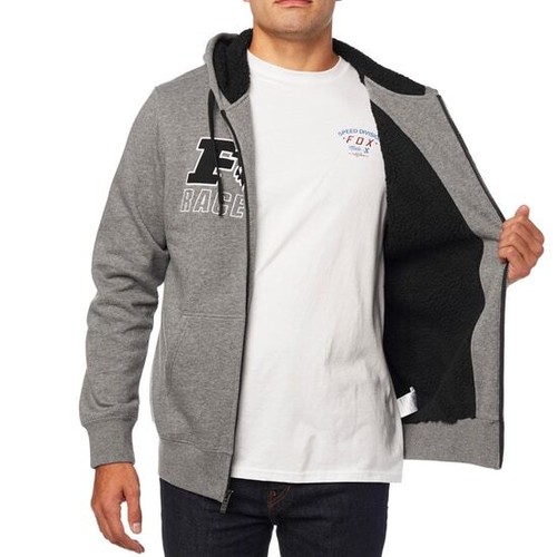 Fox Racing Men's Race Team Sherpa Zip Hoodie Sweatshirt Super Warm Jacket S-XL - Picture 11 of 15