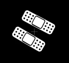 2x Car Scratch Bandages Vinyl Decal Funny Car Truck Sticker | JDM Bandaid