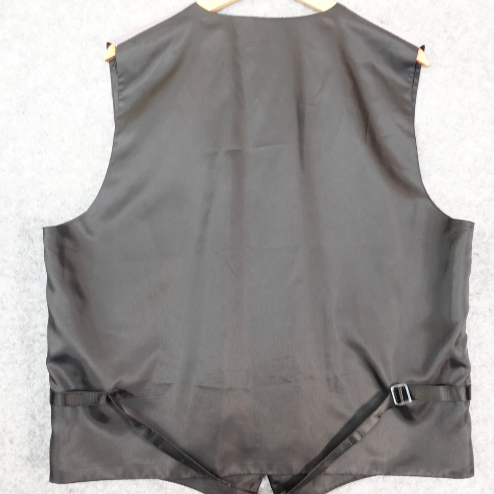 Purple Vest Large Cinch Belt Herringbone Formal Cocktail Event ANDREW FEZZA USA - Image 2 of 4