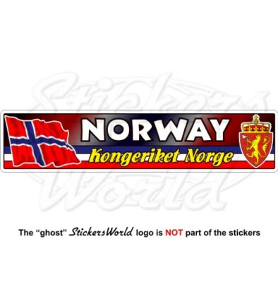 NORWEGEN Norwegisch Flagge Wappen National Emblem, 180mm Vinyl Aufkleber