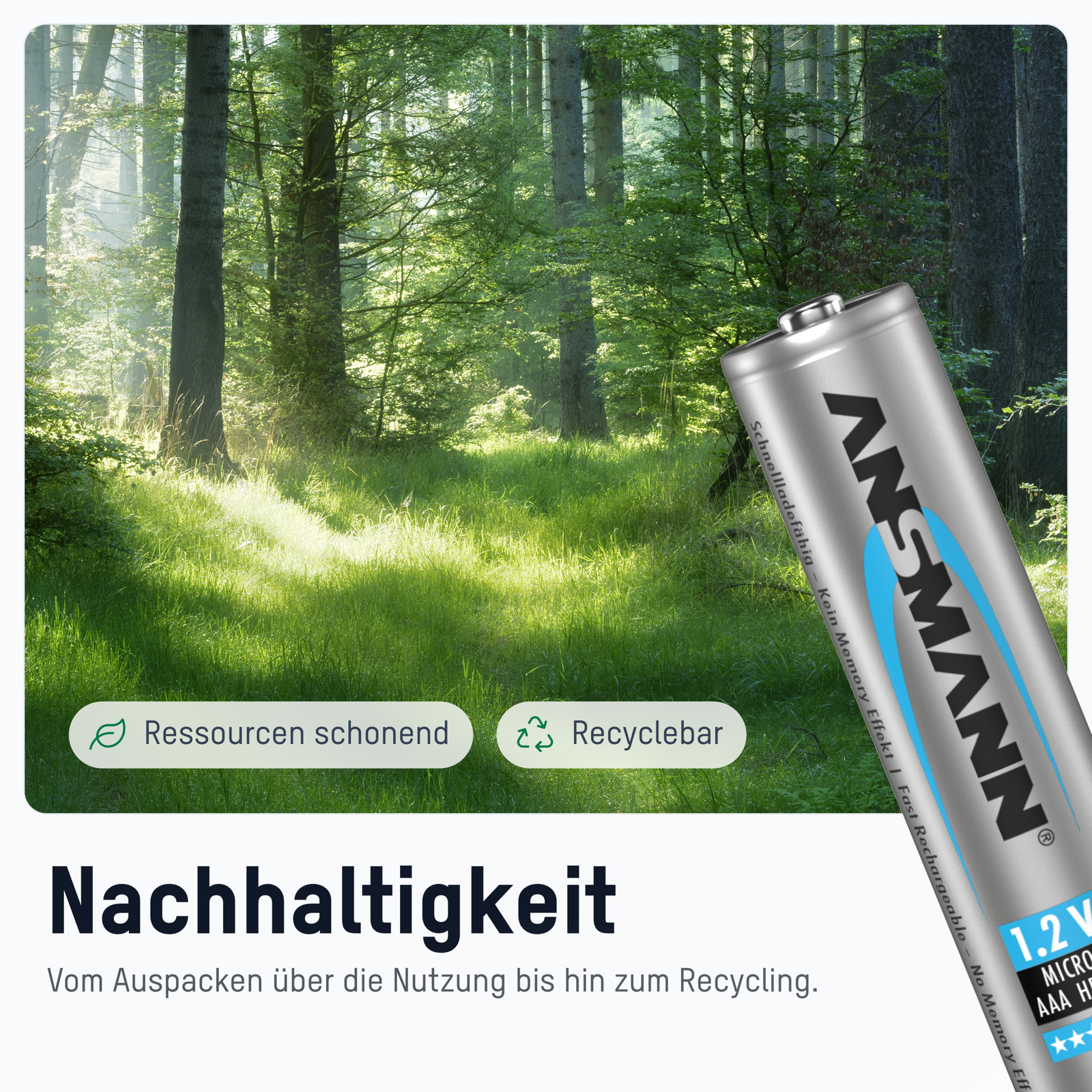 Thumbnail - 8x Ansmann Akku Aaa Typ 1100 Mah (min. 1050 Mah) Nimh 1,2 V - Micro
