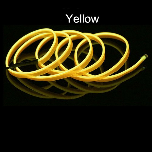 Flexible 1M 2M LED Neon Light Glow EL Wire Strip tube Rope Home Car Decor NEW - Picture 14 of 24