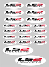 20x LS2 helmet Vinyl stickers. Decal, Motorcycle. Laminated.