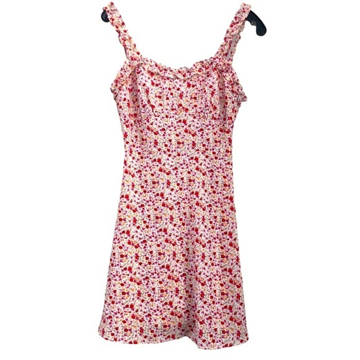 LOAVIES Floral Mini Tank Dress SZ S