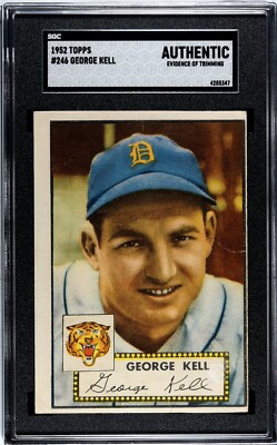 1952 Topps GEORGE KELL Detroit Tigers #246 SGC Authentic | eBay