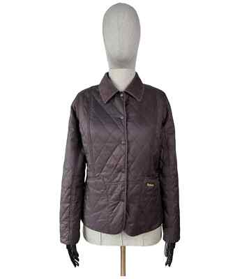 Barbour William Morris Quilted Barn Jacket_Red Floral Print_Size 8_EUC