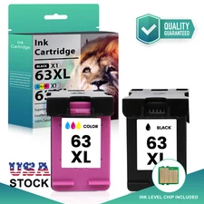 63 XL Ink Cartridges for HP Envy 4516 4520 4522 OfficeJet 3830 4650 5255 Printer