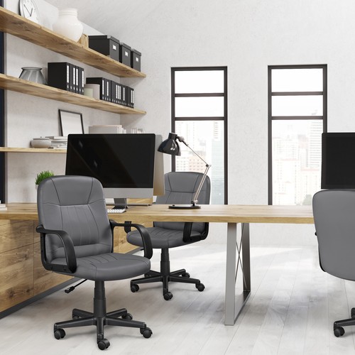Computer Swivel Chair Office Chair Adjustable Executive Desk Chair for Home Work - Picture 20 of 36