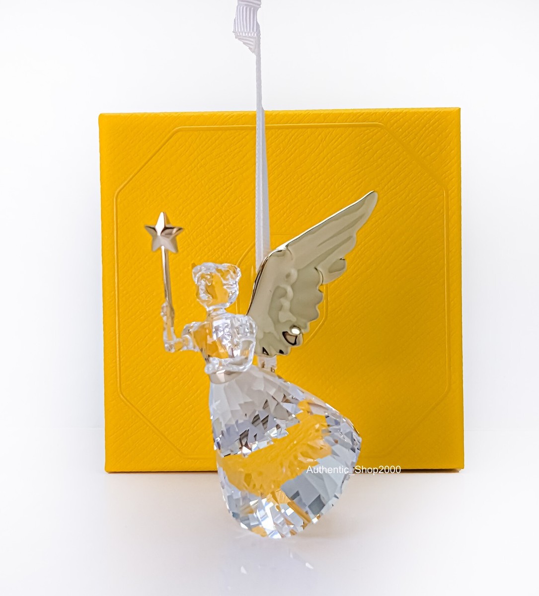 New 100% SWAROVSKI Crystal Holiday Magic Lovely Angel Ornament w