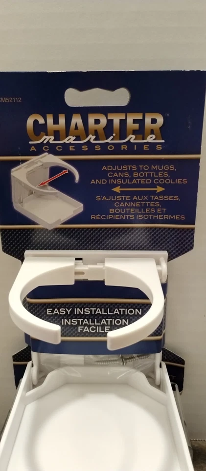 Portavasos Ajustable Plegable para Bebida Barco Marino Caravana Yate Blanco Foto 2 de 4