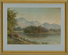 A. Betts - Mid 20th Century Watercolour, Lake Scene
