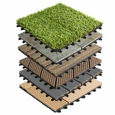 WPC Klickfliesen Terrassenfliese - Klicksystem für Balkon und Garten