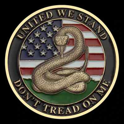 DON'T TREAD ON ME LIBERTY BELL JFK CHALLENGE COIN