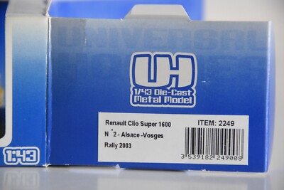 Modèle Réduit Renault Clio S1600 1/43 - Rallye Tirabassi/Reaucci - Occasion