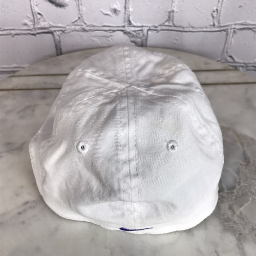 Nike Just Do It Purple Embroidered Logo Kids White Fitted Hat Size 4-6x - Picture 6 of 10