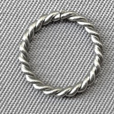 Roped Round Open 12mm Jump Rings 18 Gauge Stainless Steel Q24 Per Pkg